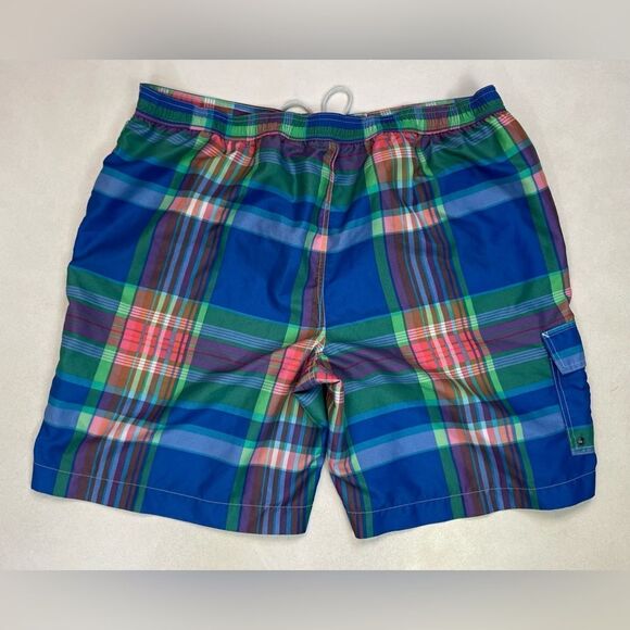 Chaps Plaid Swim Board Shorts Trunks Men XXL Multicolor - Picture 4 of 7
